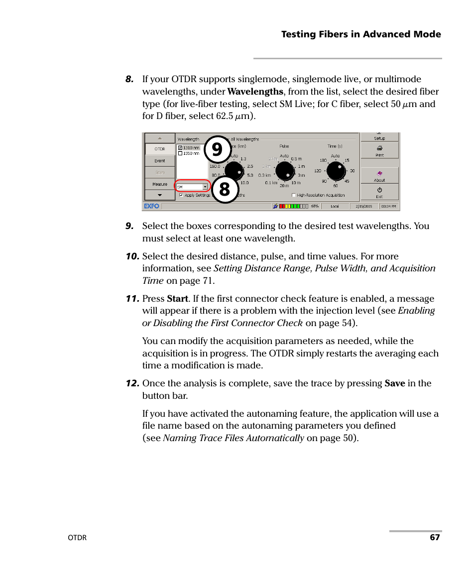 EXFO FTB-7000 OTDR Series for FTB-500 User Manual | Page 81 / 482