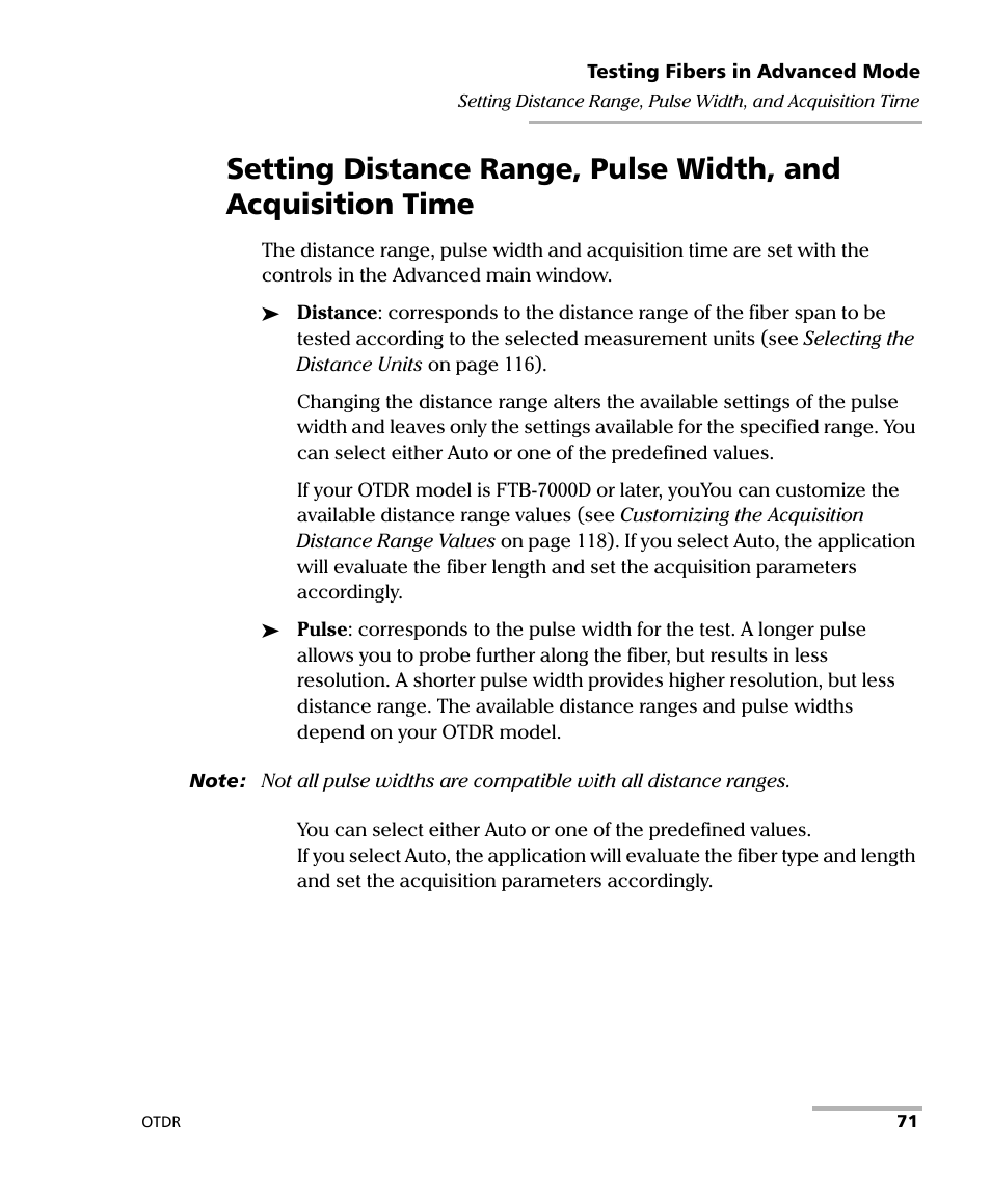 EXFO FTB-7000 OTDR Series for FTB-500 User Manual | Page 85 / 482