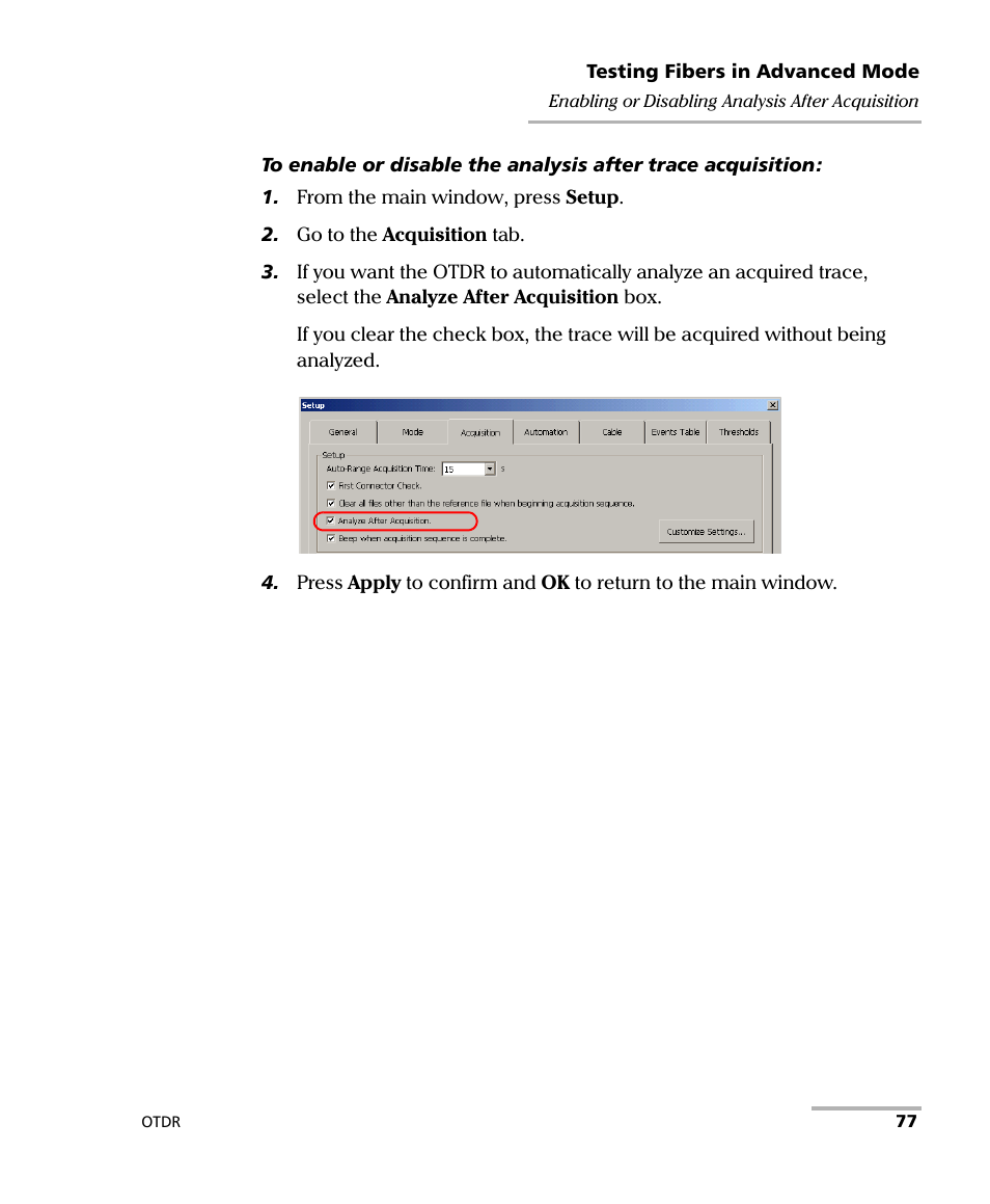 EXFO FTB-7000 OTDR Series for FTB-500 User Manual | Page 91 / 482
