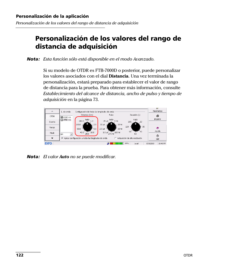 EXFO FTB-7000 OTDR Series for FTB-500 User Manual | Page 136 / 489