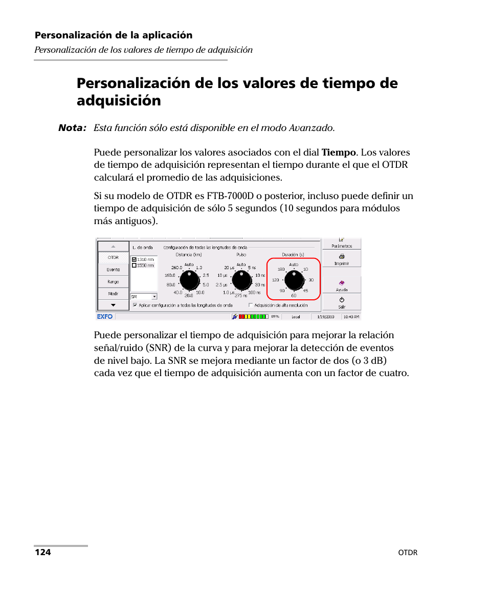 EXFO FTB-7000 OTDR Series for FTB-500 User Manual | Page 138 / 489