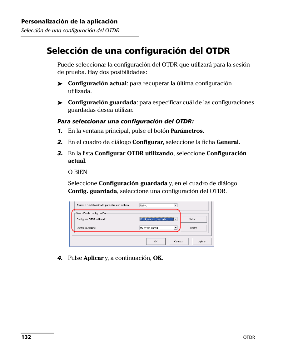 Selección de una configuración del otdr | EXFO FTB-7000 OTDR Series for FTB-500 User Manual | Page 146 / 489