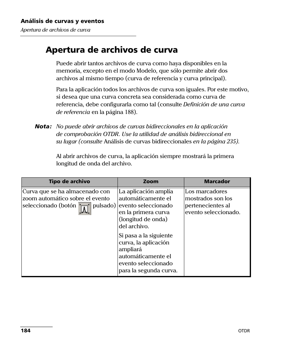 Apertura de archivos de curva | EXFO FTB-7000 OTDR Series for FTB-500 User Manual | Page 198 / 489