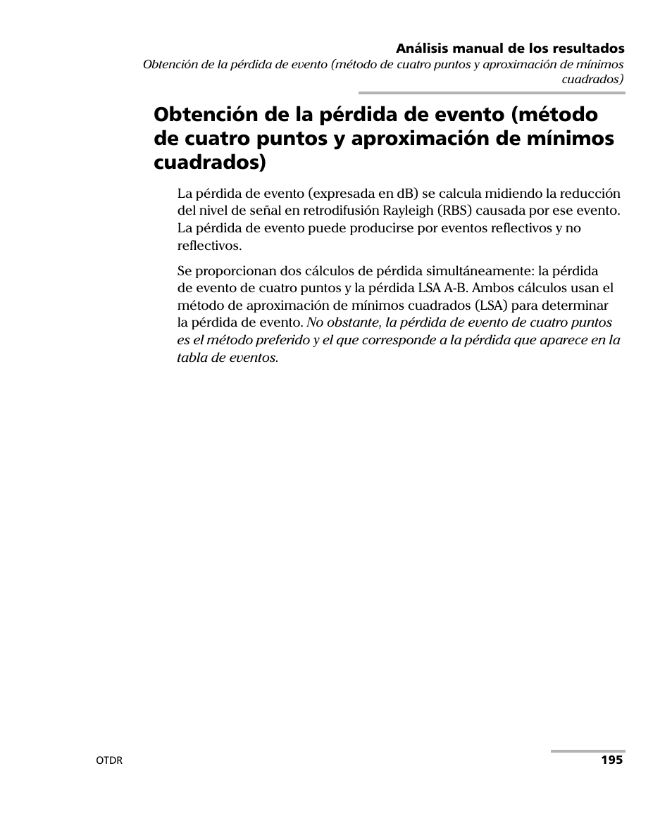 Mínimos cuadrados) | EXFO FTB-7000 OTDR Series for FTB-500 User Manual | Page 209 / 489