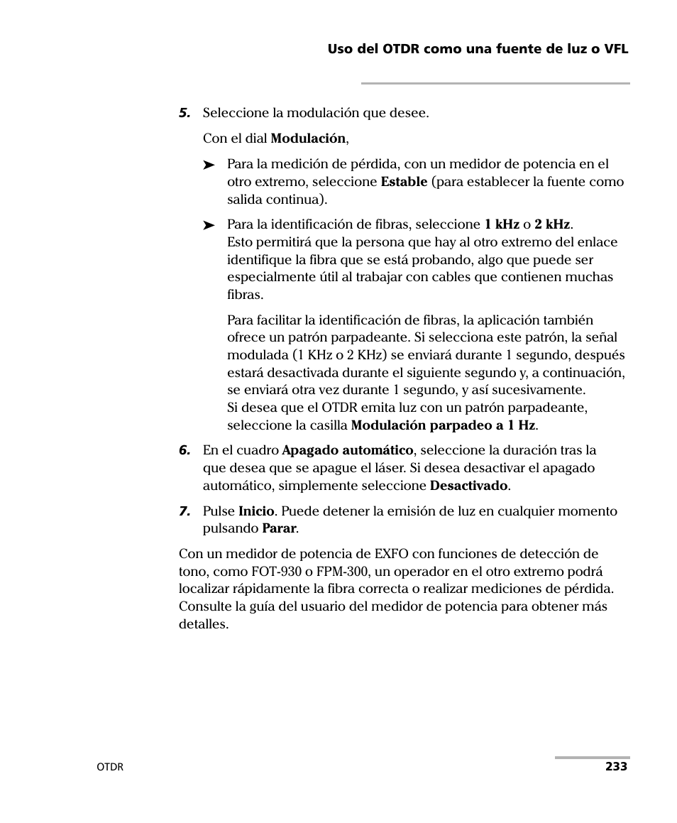 EXFO FTB-7000 OTDR Series for FTB-500 User Manual | Page 247 / 489