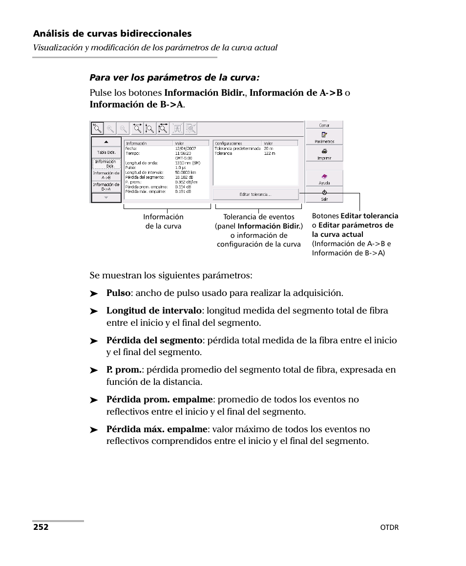 EXFO FTB-7000 OTDR Series for FTB-500 User Manual | Page 266 / 489