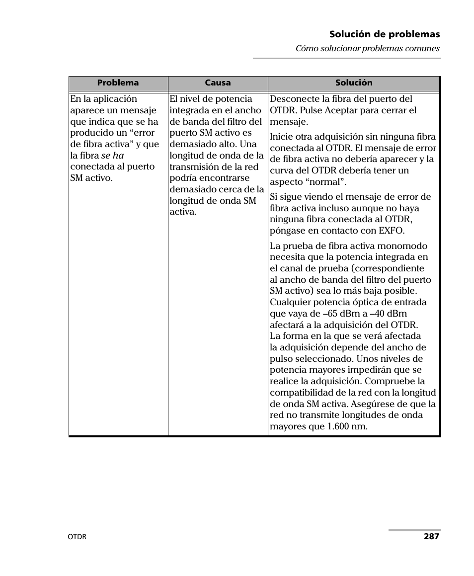 EXFO FTB-7000 OTDR Series for FTB-500 User Manual | Page 301 / 489