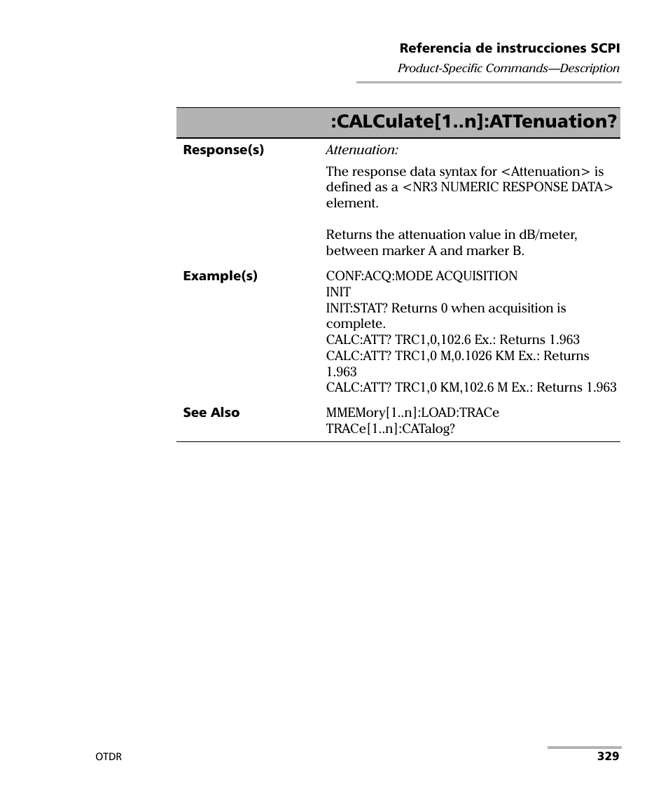 Calculate[1..n]:attenuation | EXFO FTB-7000 OTDR Series for FTB-500 User Manual | Page 343 / 489