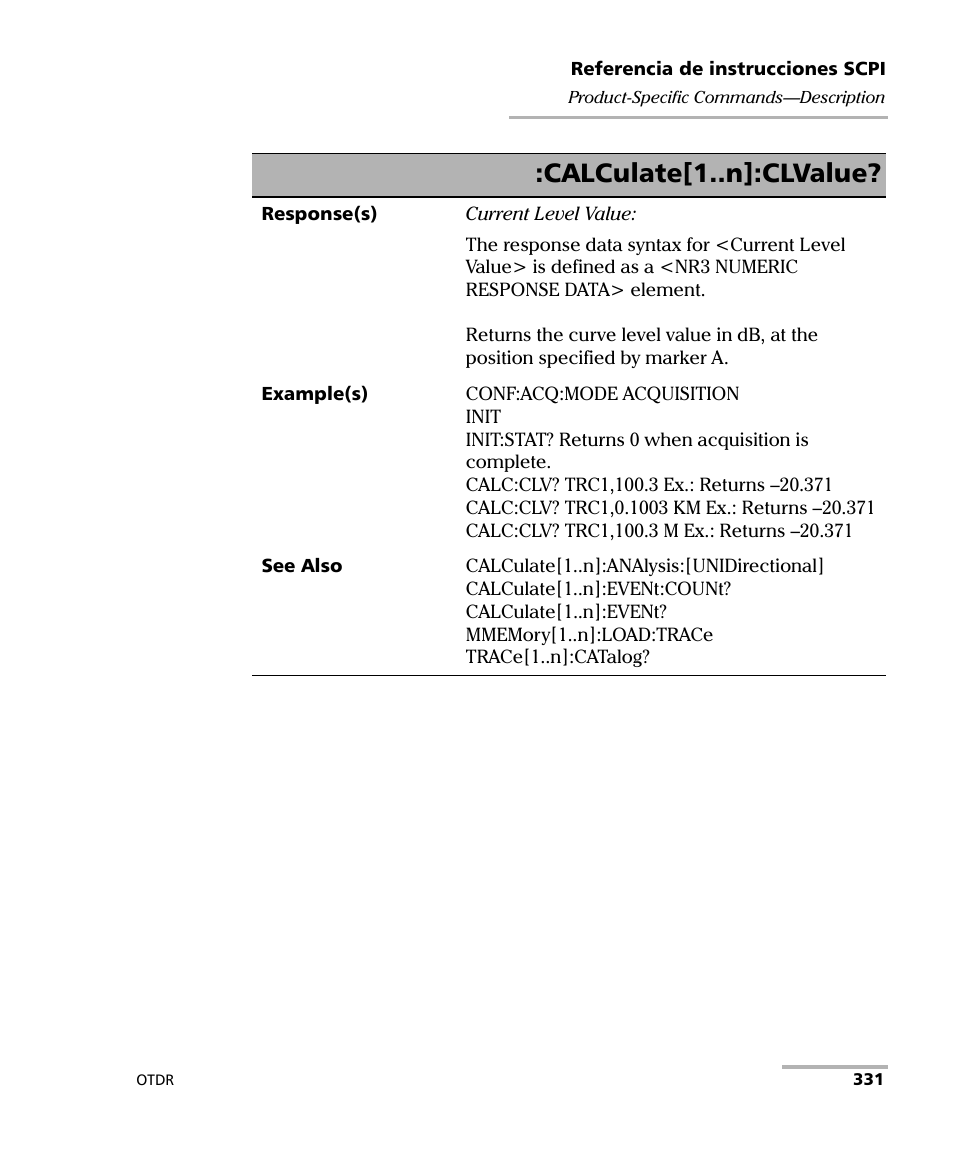 Calculate[1..n]:clvalue | EXFO FTB-7000 OTDR Series for FTB-500 User Manual | Page 345 / 489