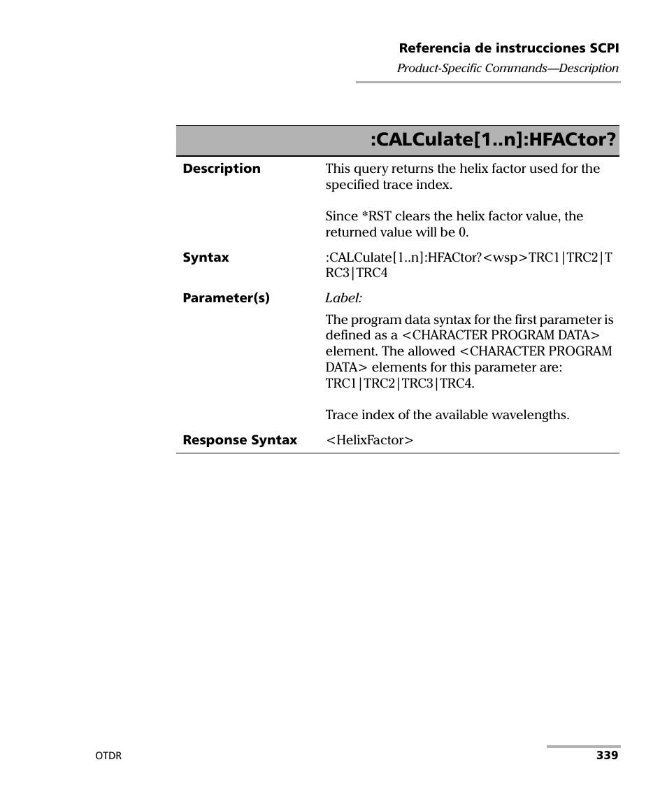 Calculate[1..n]:hfactor | EXFO FTB-7000 OTDR Series for FTB-500 User Manual | Page 353 / 489
