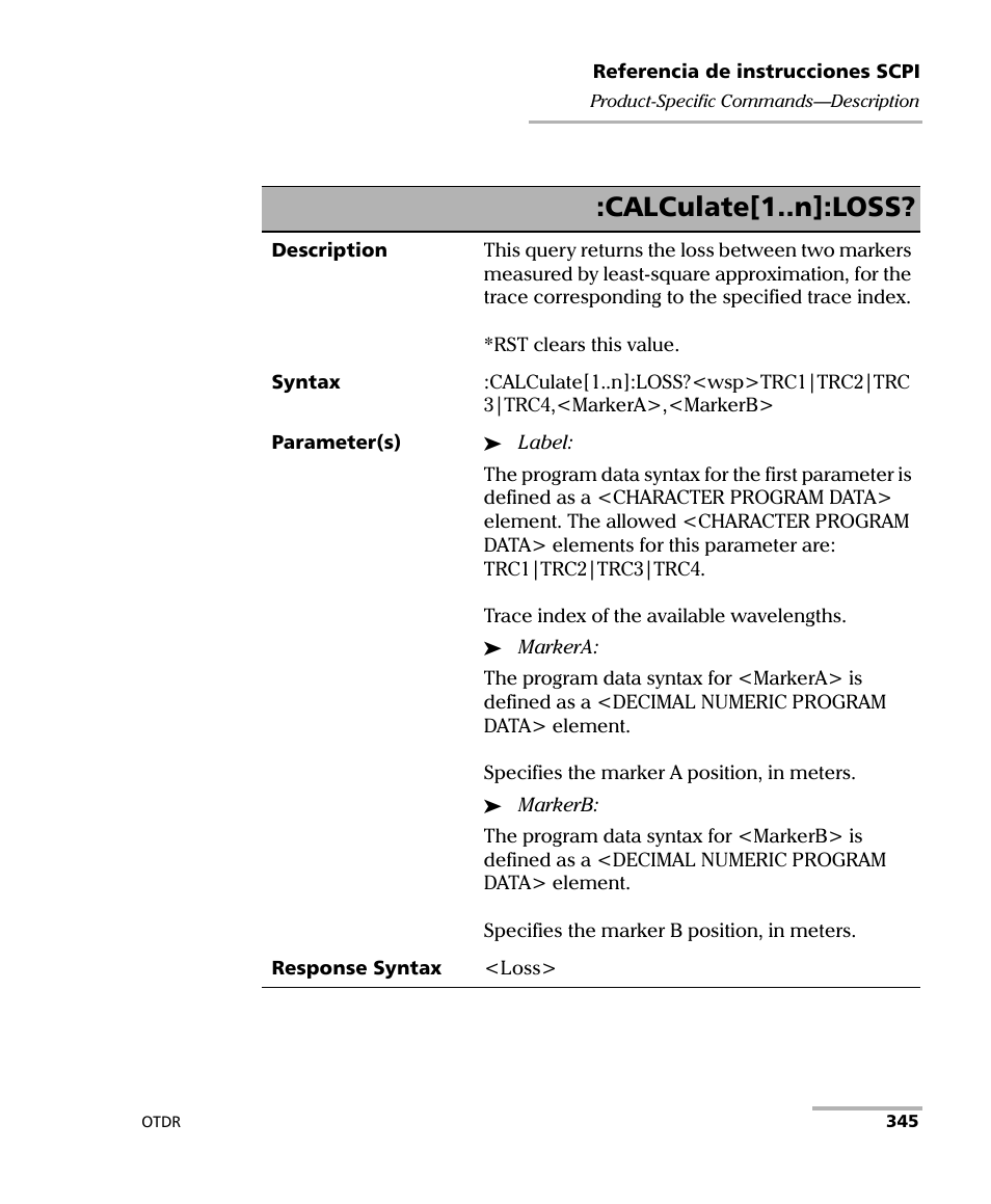 Calculate[1..n]:loss | EXFO FTB-7000 OTDR Series for FTB-500 User Manual | Page 359 / 489