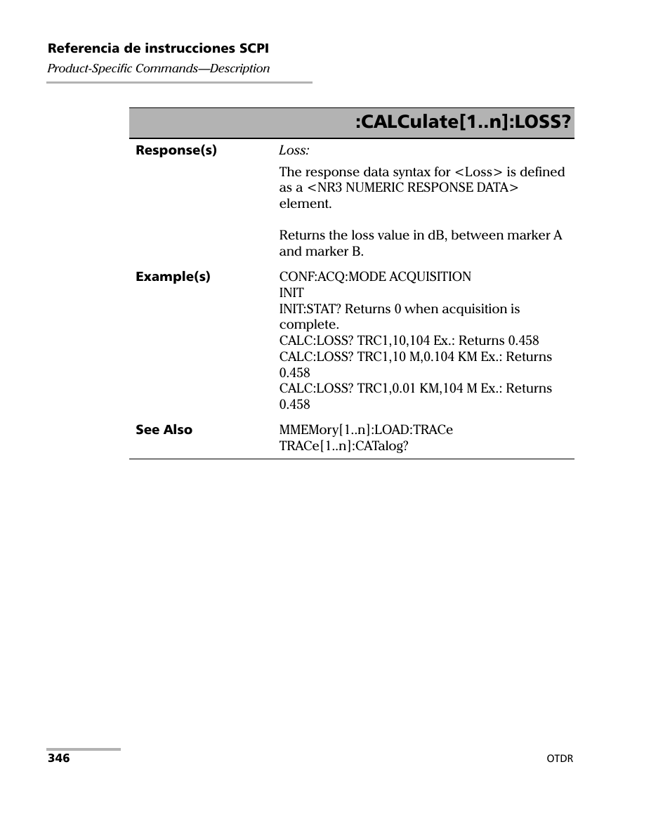 Calculate[1..n]:loss | EXFO FTB-7000 OTDR Series for FTB-500 User Manual | Page 360 / 489