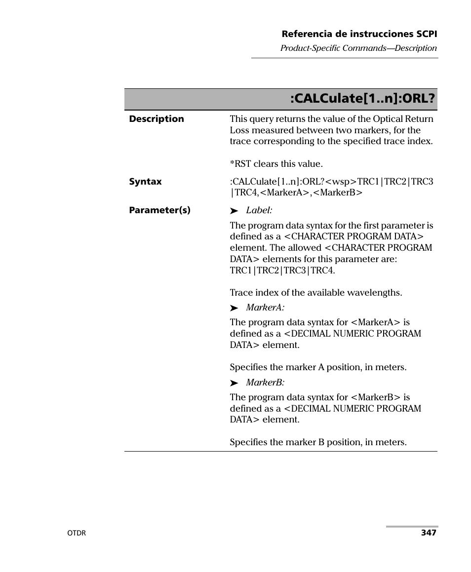 Calculate[1..n]:orl | EXFO FTB-7000 OTDR Series for FTB-500 User Manual | Page 361 / 489