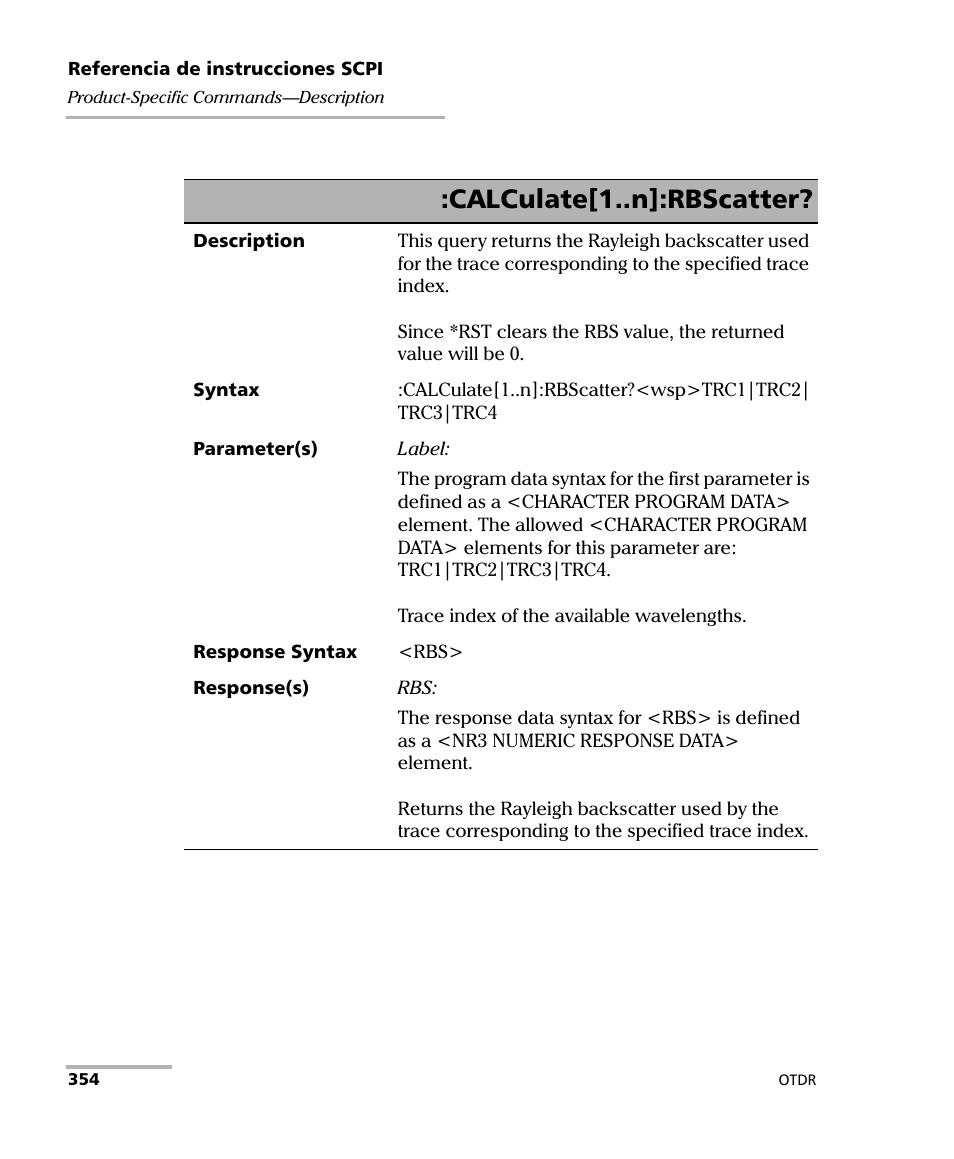 Calculate[1..n]:rbscatter | EXFO FTB-7000 OTDR Series for FTB-500 User Manual | Page 368 / 489