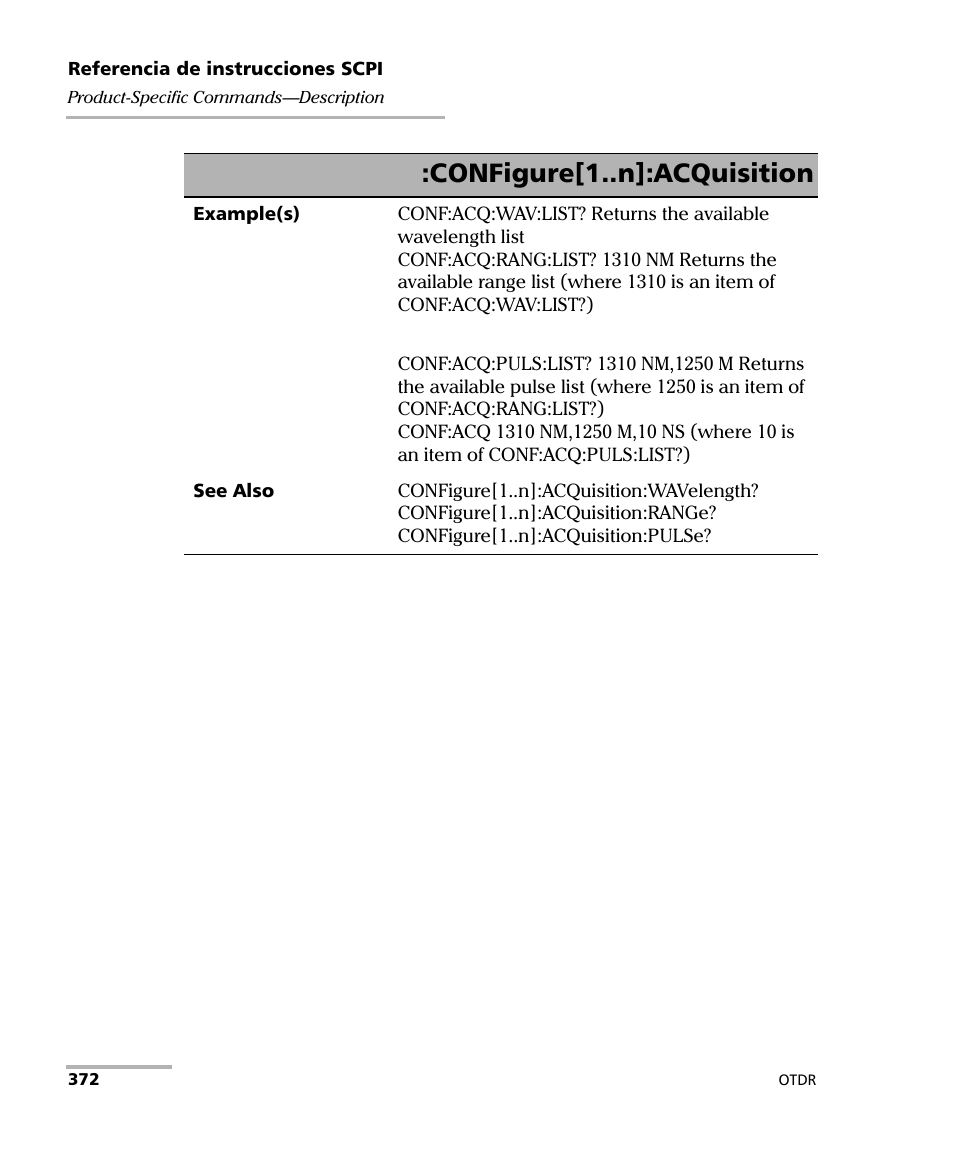 Configure[1..n]:acquisition | EXFO FTB-7000 OTDR Series for FTB-500 User Manual | Page 386 / 489