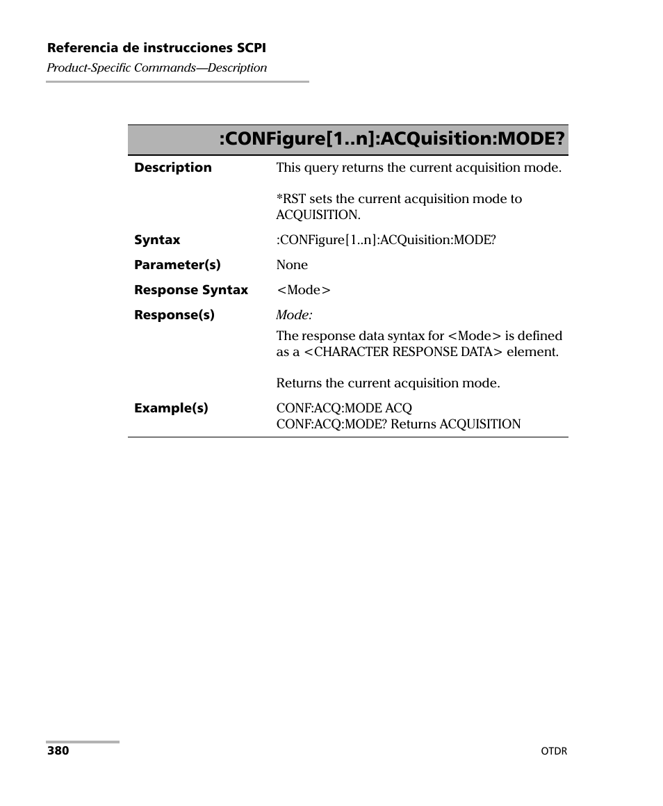 Configure[1..n]:acquisition:mode | EXFO FTB-7000 OTDR Series for FTB-500 User Manual | Page 394 / 489