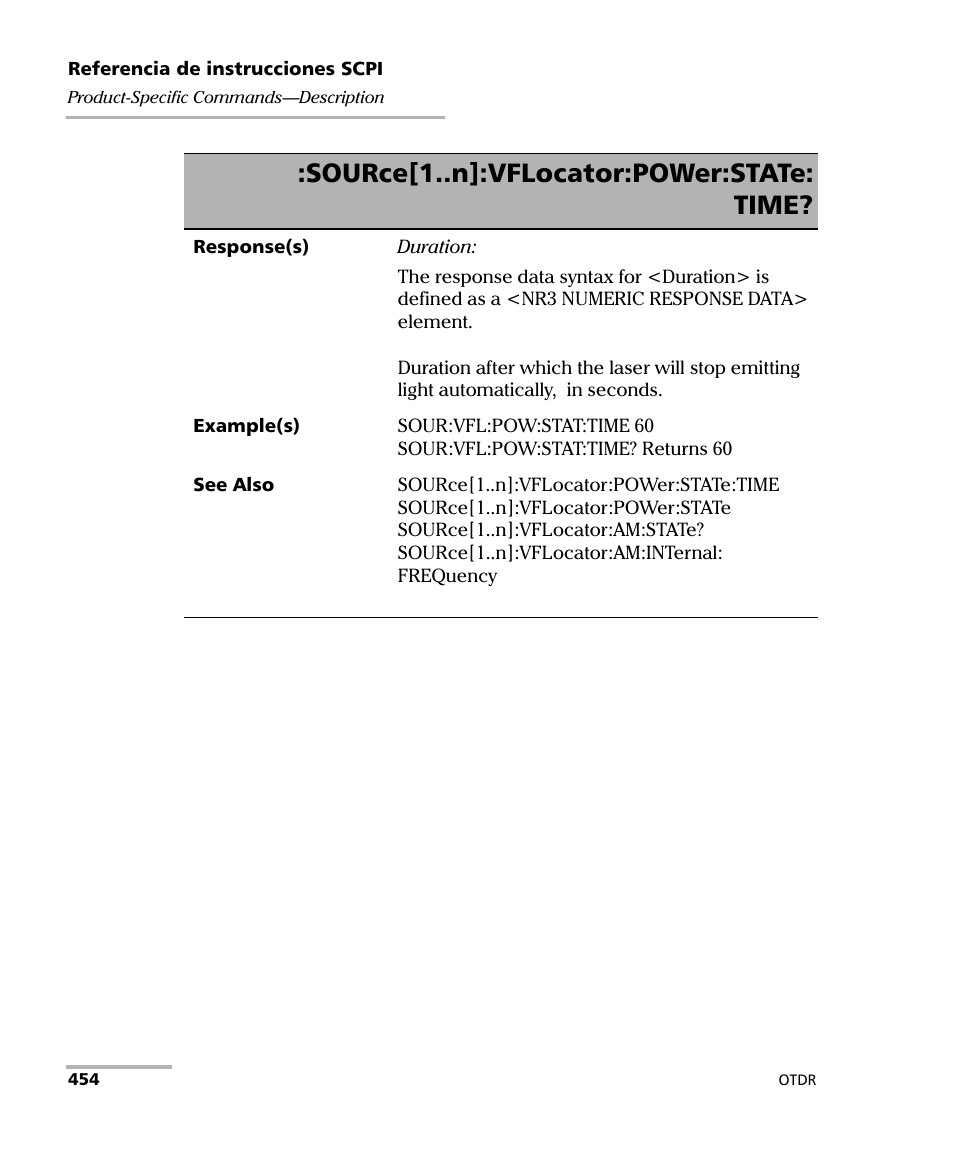 Source[1..n]:vflocator:power:state: time | EXFO FTB-7000 OTDR Series for FTB-500 User Manual | Page 468 / 489