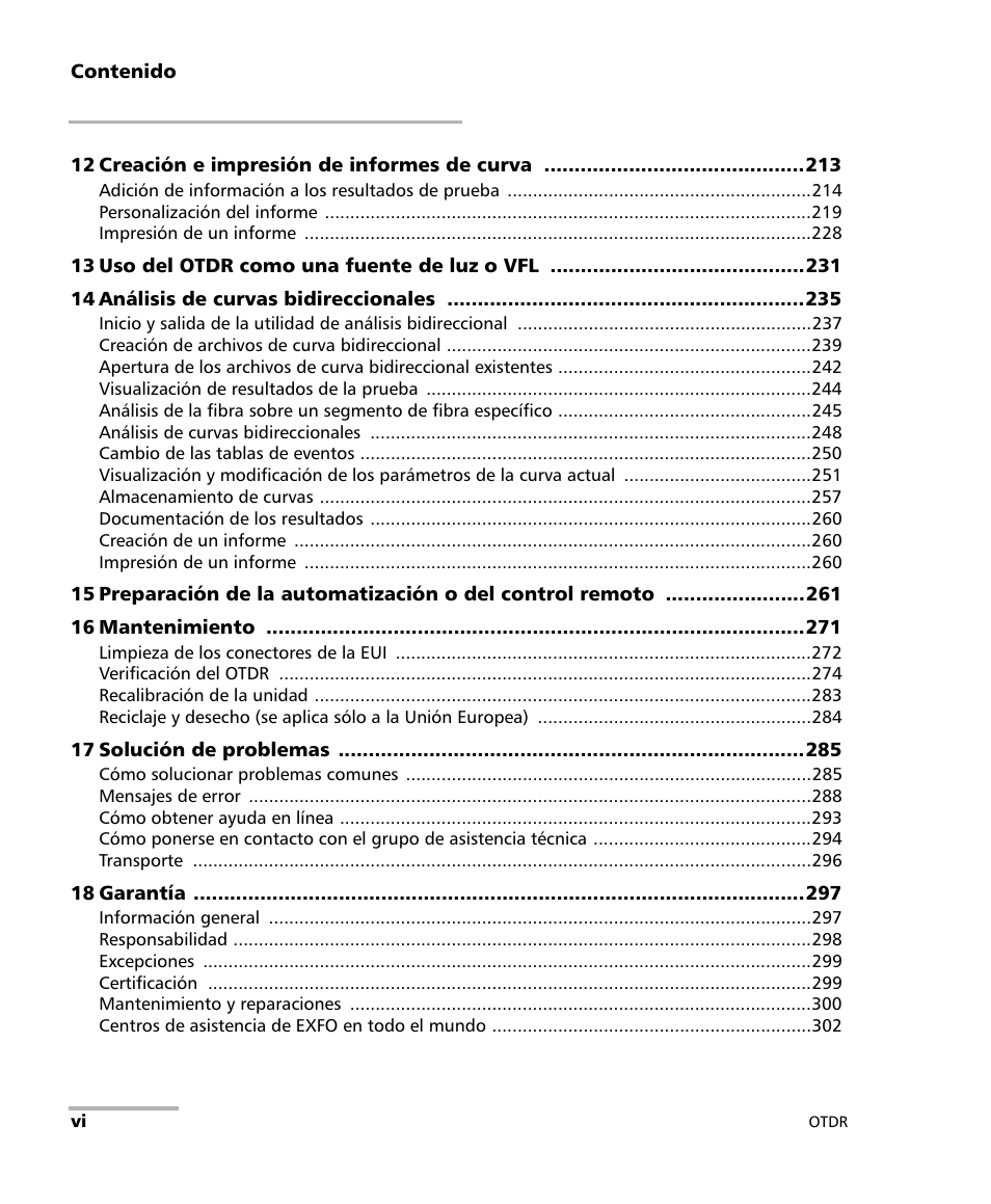 EXFO FTB-7000 OTDR Series for FTB-500 User Manual | Page 6 / 489