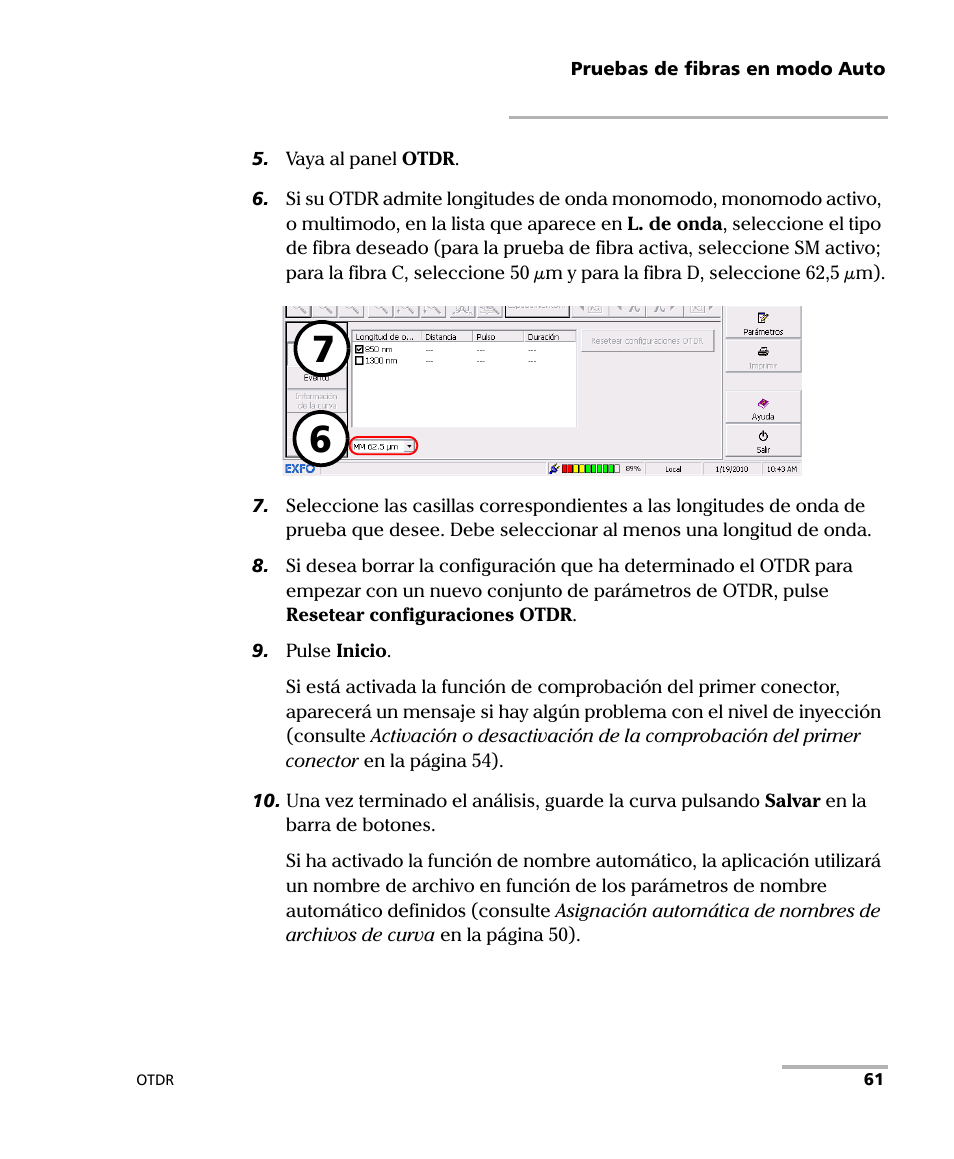EXFO FTB-7000 OTDR Series for FTB-500 User Manual | Page 75 / 489