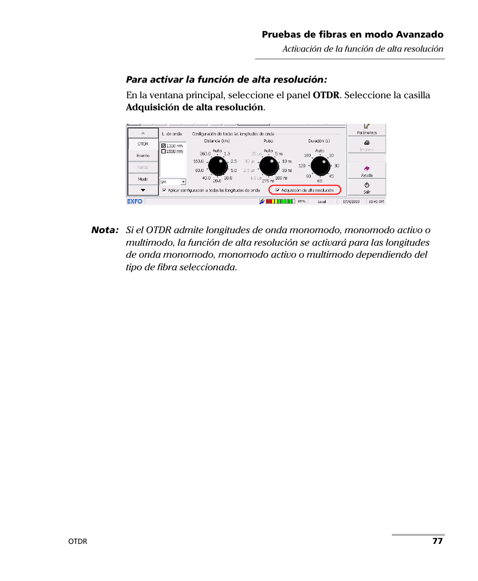 EXFO FTB-7000 OTDR Series for FTB-500 User Manual | Page 91 / 489