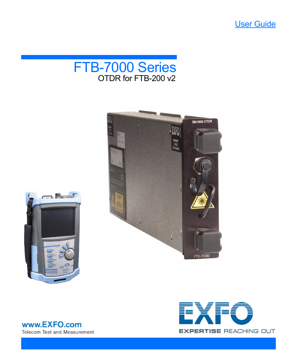 EXFO FTB-7000 OTDR for FTB-200 v2 User Manual | 339 pages