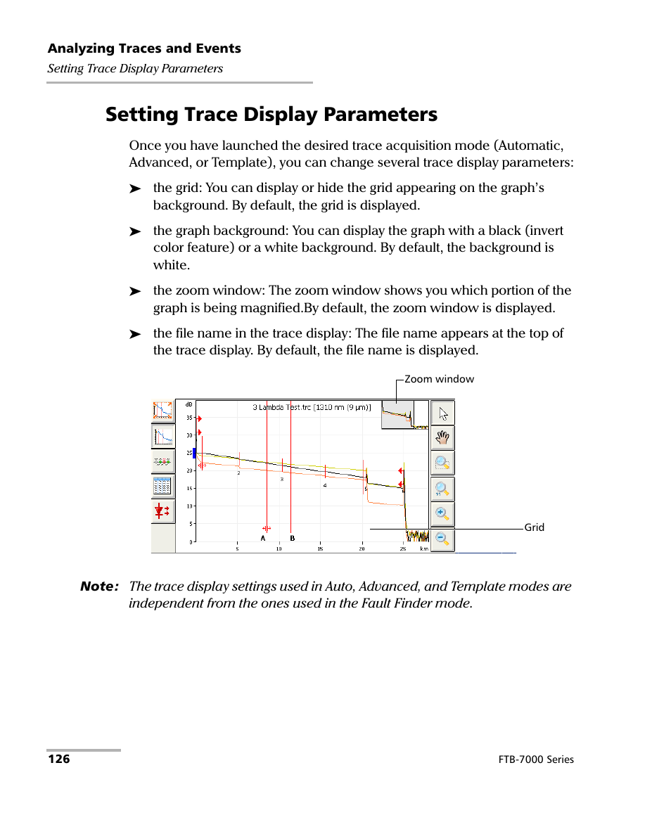 Setting trace display parameters | EXFO FTB-7000 OTDR for FTB-200 v2 User Manual | Page 140 / 339