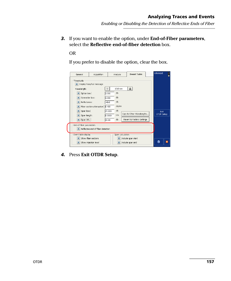 EXFO FTB-7000 OTDR for FTB-200 v2 User Manual | Page 171 / 339