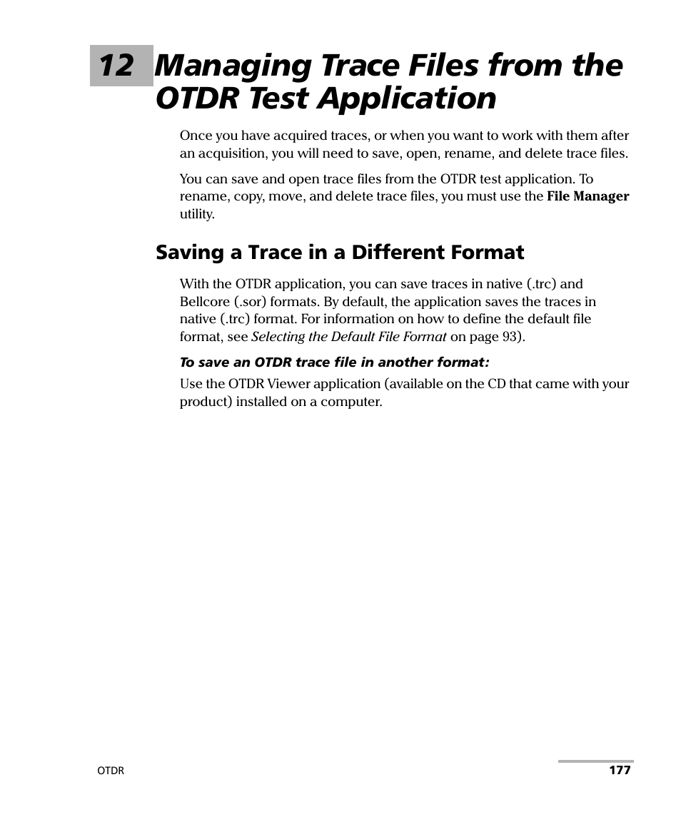 Saving a trace in a different format | EXFO FTB-7000 OTDR for FTB-200 v2 User Manual | Page 191 / 339