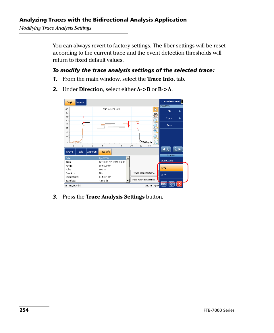 EXFO FTB-7000 OTDR for FTB-200 v2 User Manual | Page 268 / 339