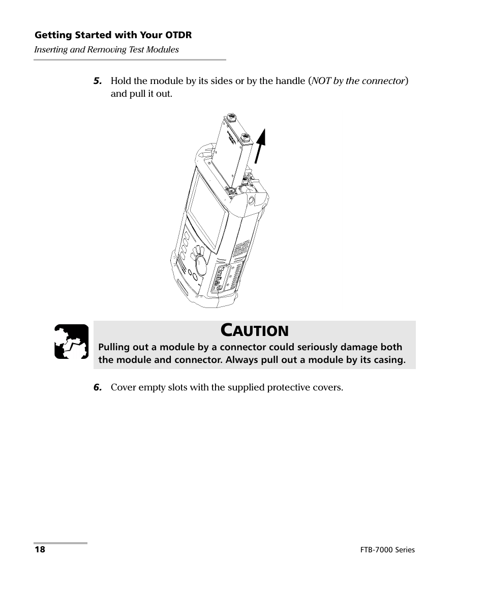 Aution | EXFO FTB-7000 OTDR for FTB-200 v2 User Manual | Page 32 / 339