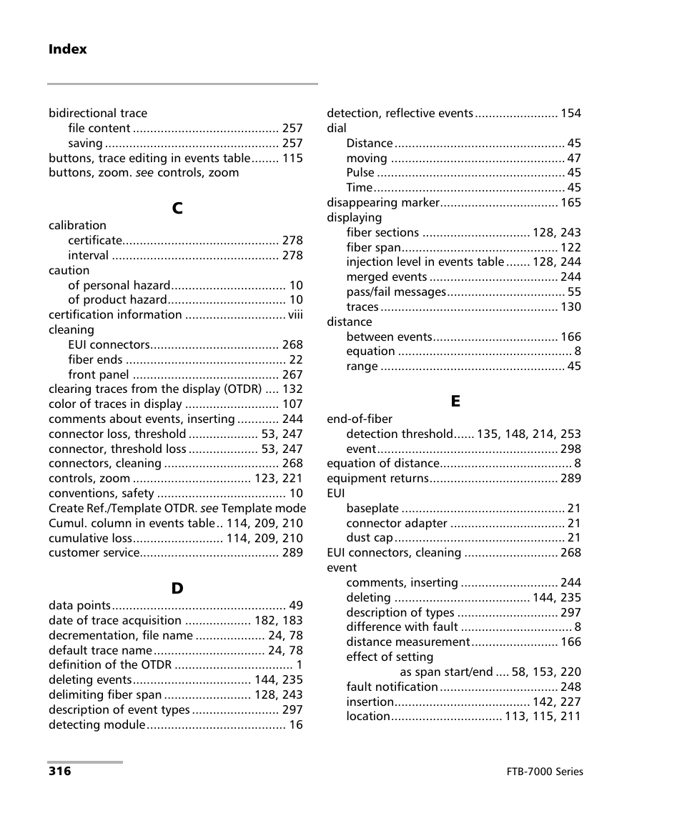 EXFO FTB-7000 OTDR for FTB-200 v2 User Manual | Page 330 / 339