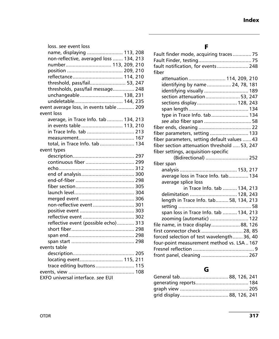 EXFO FTB-7000 OTDR for FTB-200 v2 User Manual | Page 331 / 339