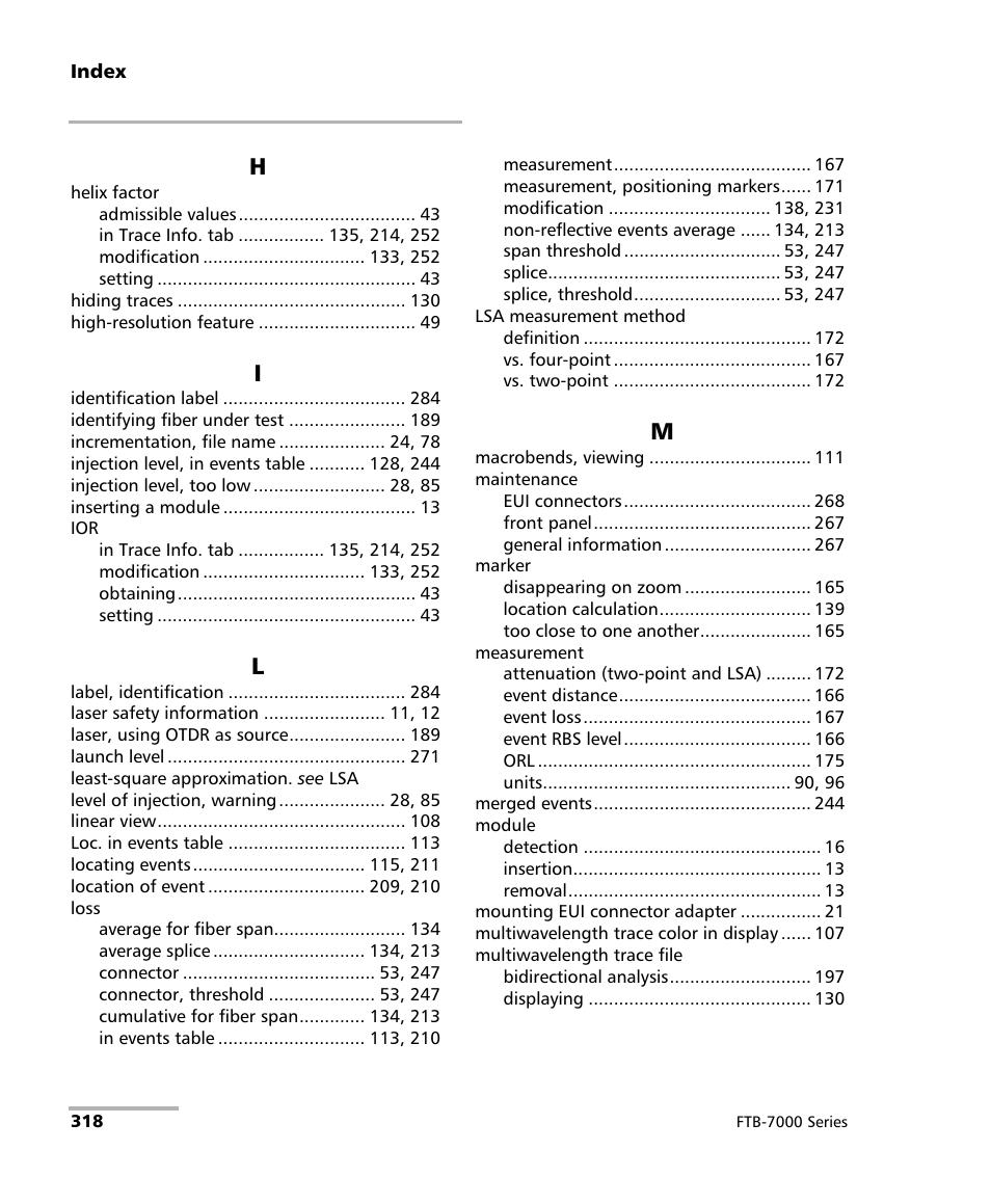 EXFO FTB-7000 OTDR for FTB-200 v2 User Manual | Page 332 / 339