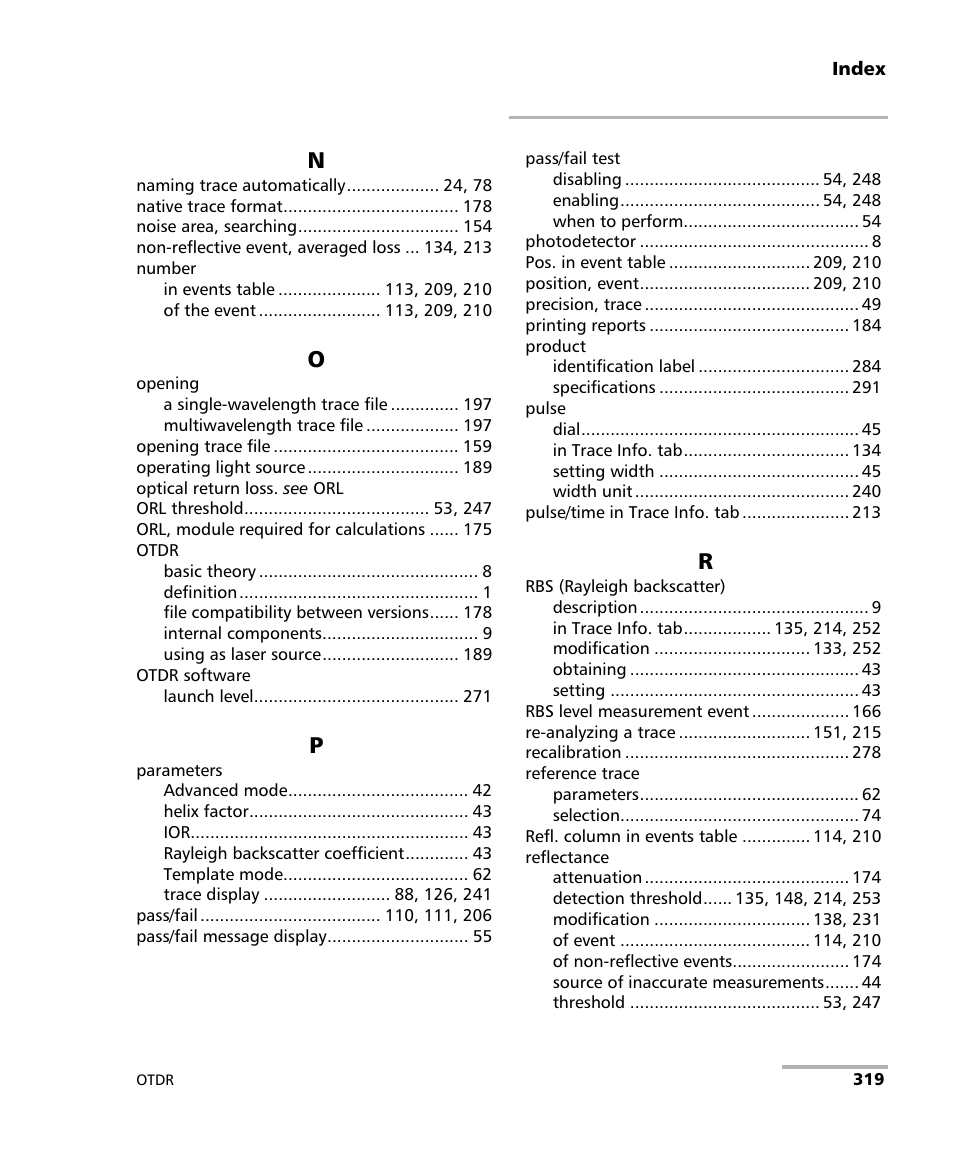 EXFO FTB-7000 OTDR for FTB-200 v2 User Manual | Page 333 / 339