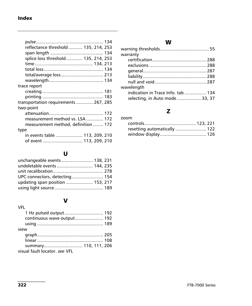 EXFO FTB-7000 OTDR for FTB-200 v2 User Manual | Page 336 / 339