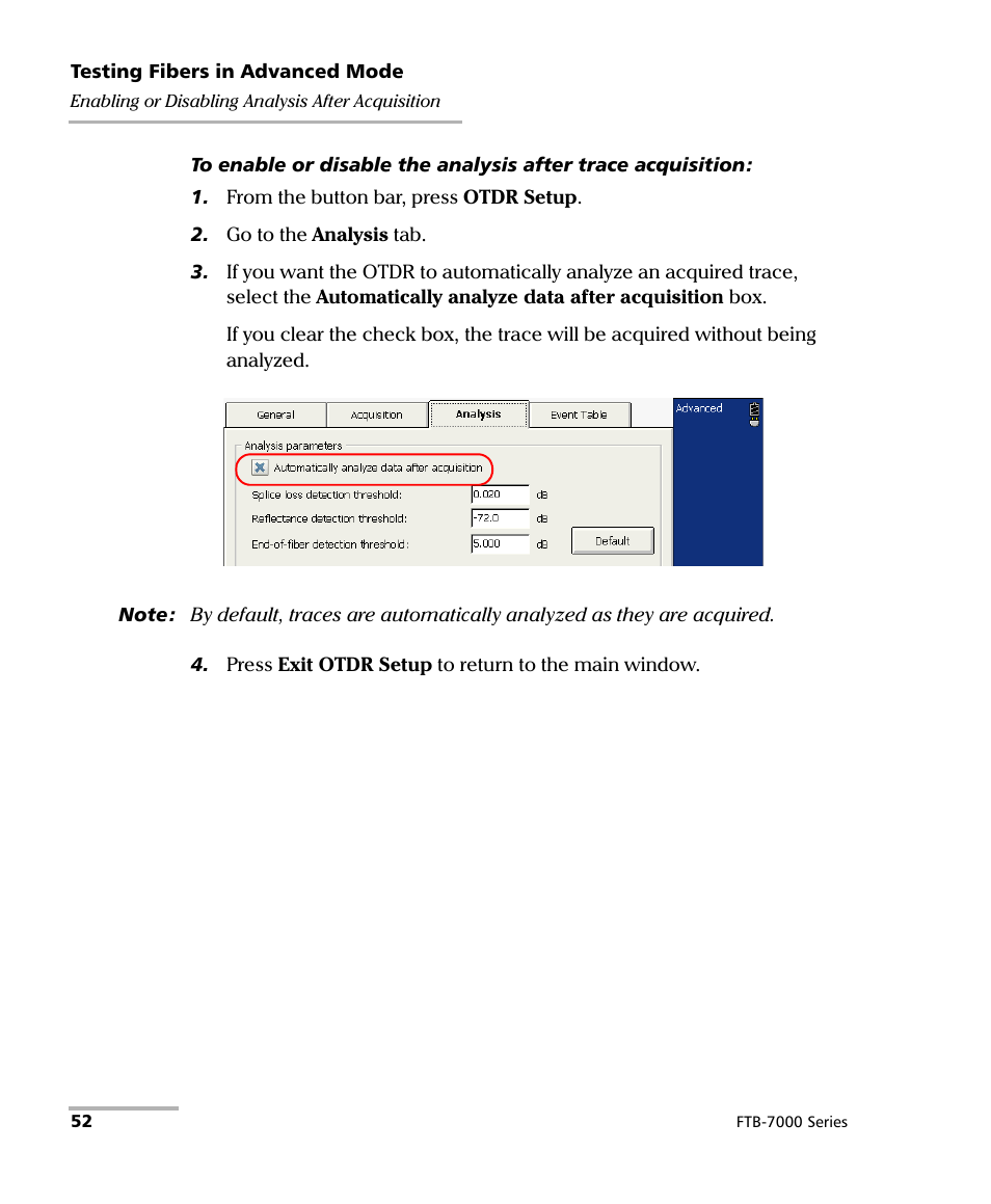 EXFO FTB-7000 OTDR for FTB-200 v2 User Manual | Page 66 / 339