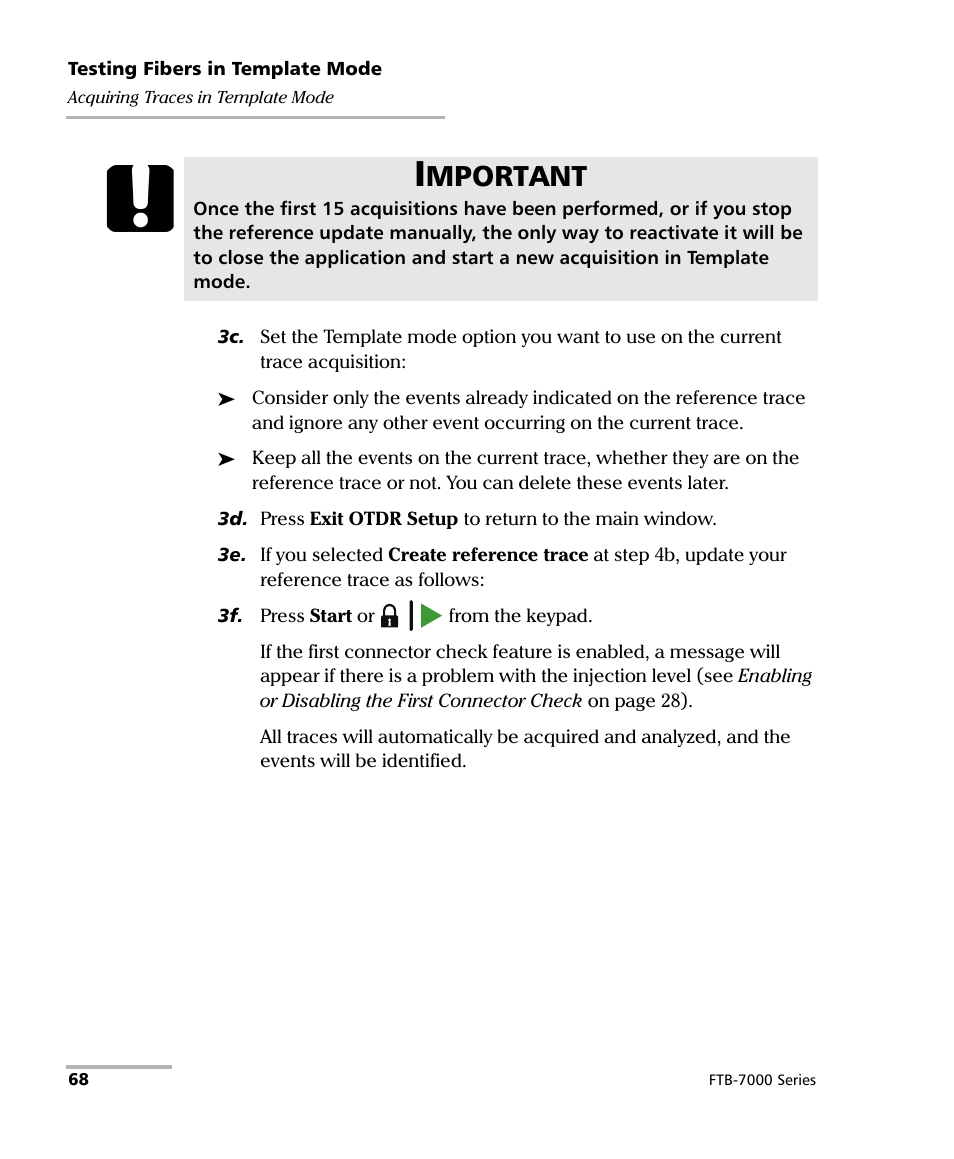 Mportant | EXFO FTB-7000 OTDR for FTB-200 v2 User Manual | Page 82 / 339