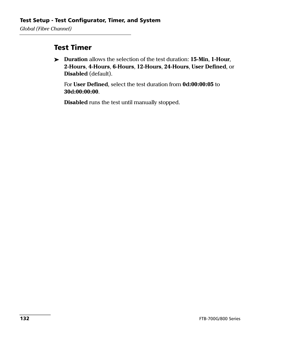 Test timer | EXFO FTB-800 Series for FTB-1 User Manual | Page 142 / 621