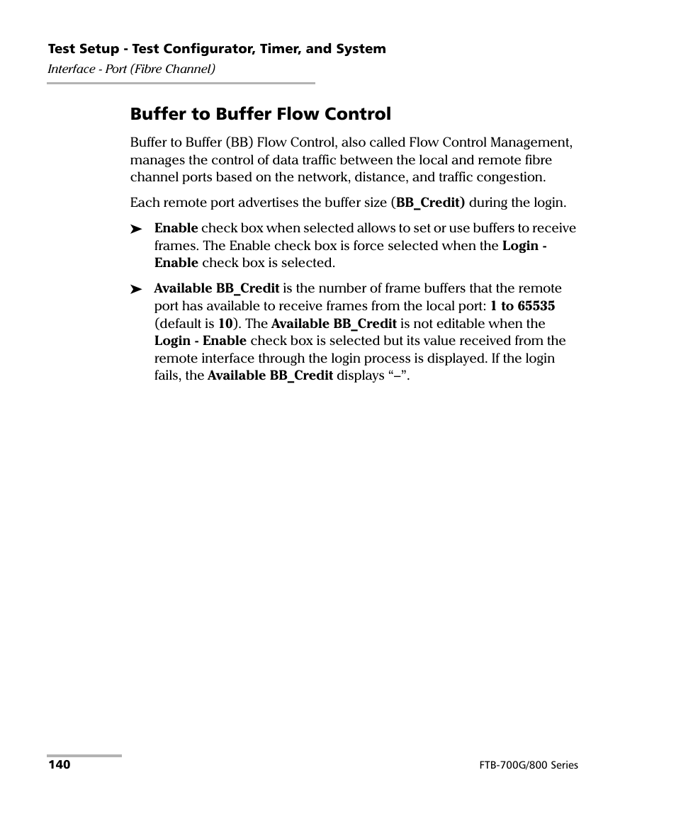 Buffer to buffer flow control | EXFO FTB-800 Series for FTB-1 User Manual | Page 150 / 621