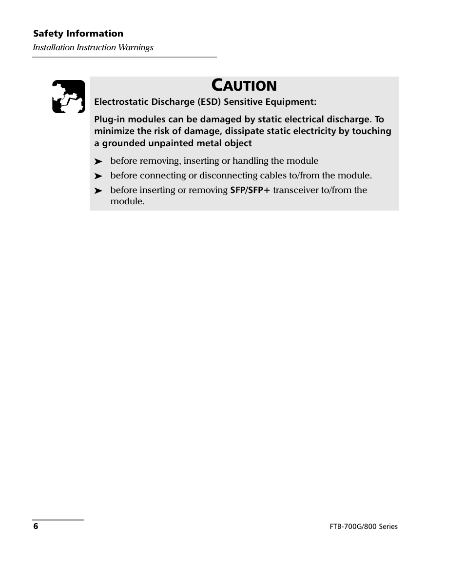 Aution | EXFO FTB-800 Series for FTB-1 User Manual | Page 16 / 621