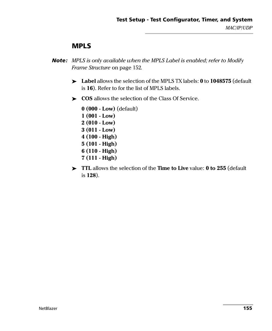 Mpls | EXFO FTB-800 Series for FTB-1 User Manual | Page 165 / 621