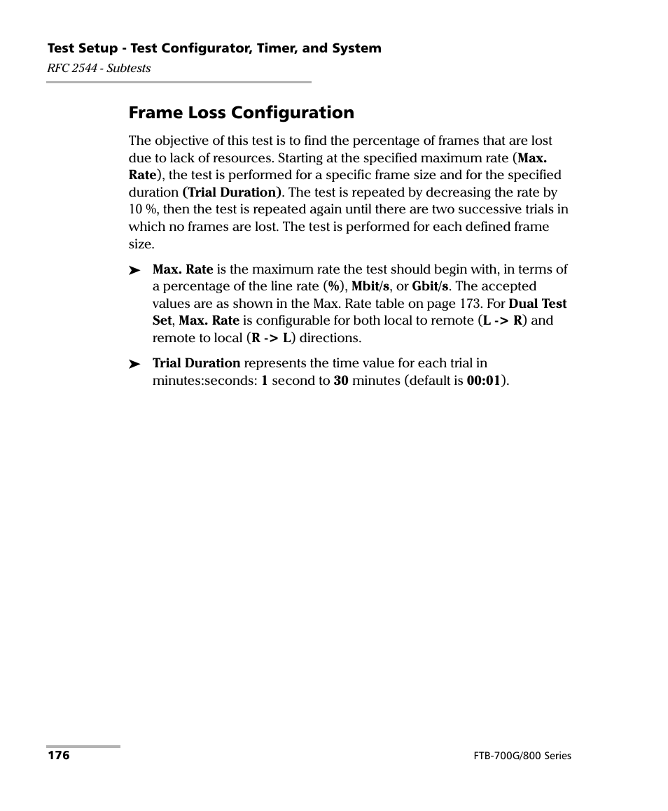 Frame loss configuration | EXFO FTB-800 Series for FTB-1 User Manual | Page 186 / 621