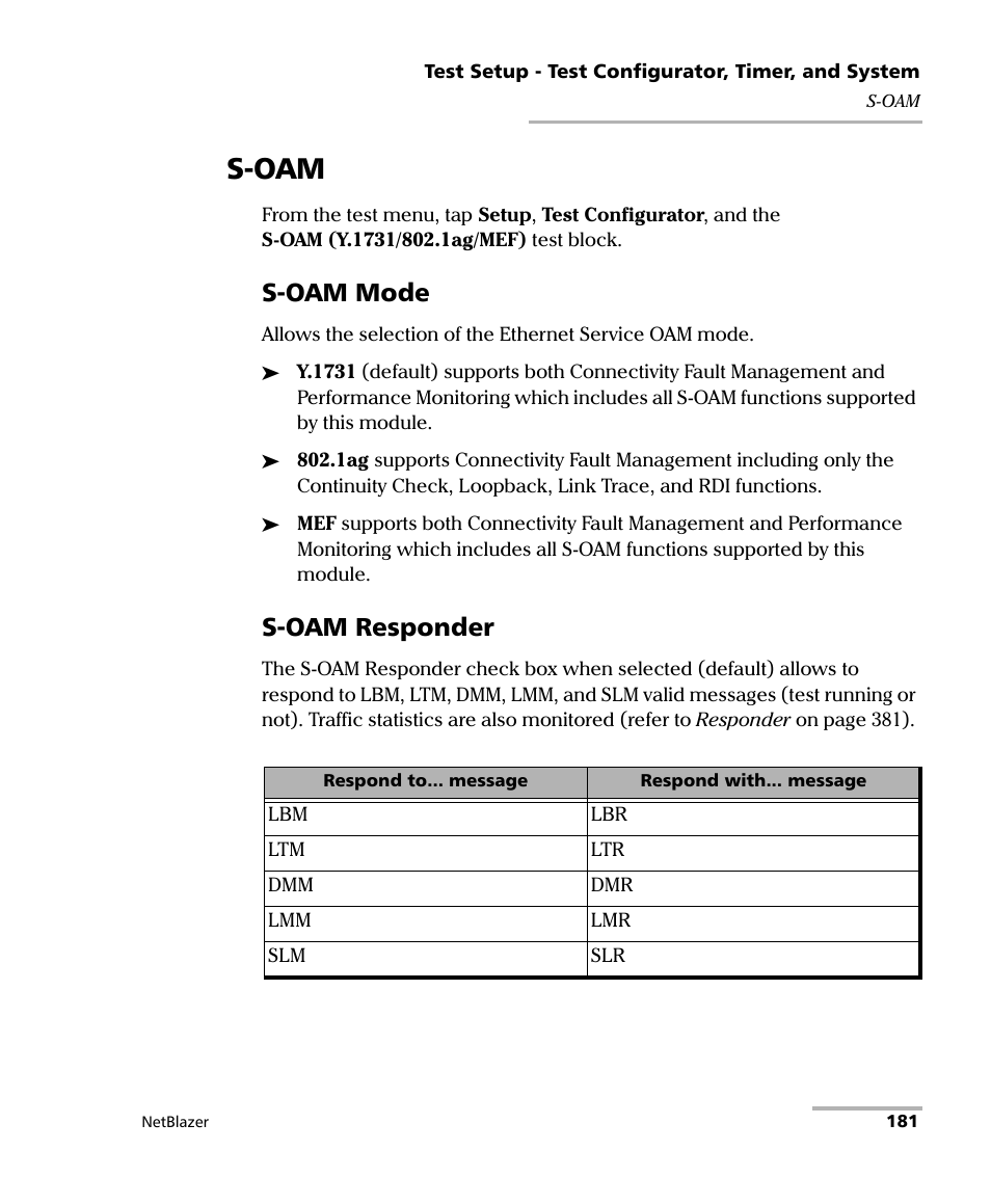 S-oam, S-oam mode, S-oam responder | EXFO FTB-800 Series for FTB-1 User Manual | Page 191 / 621