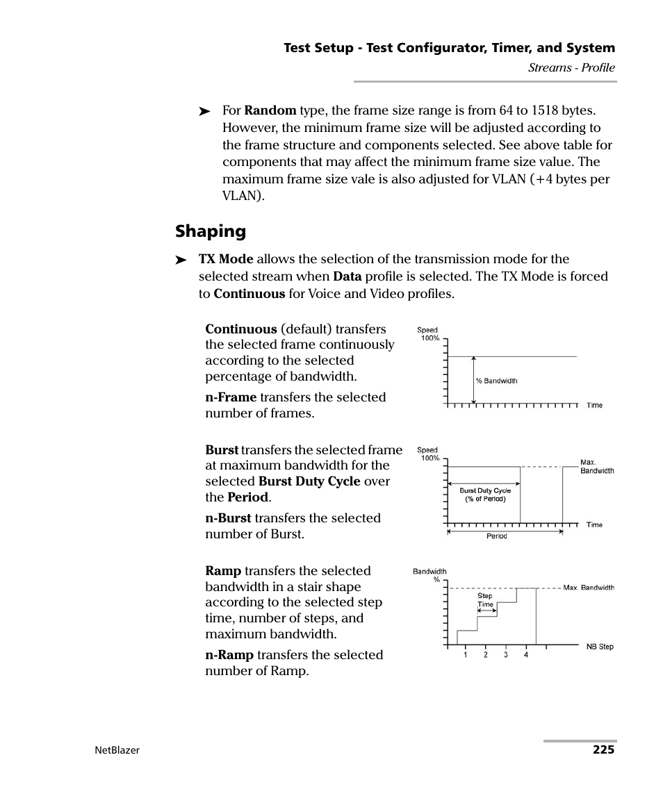 Shaping | EXFO FTB-800 Series for FTB-1 User Manual | Page 235 / 621
