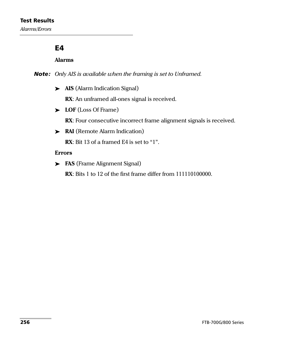 EXFO FTB-800 Series for FTB-1 User Manual | Page 266 / 621