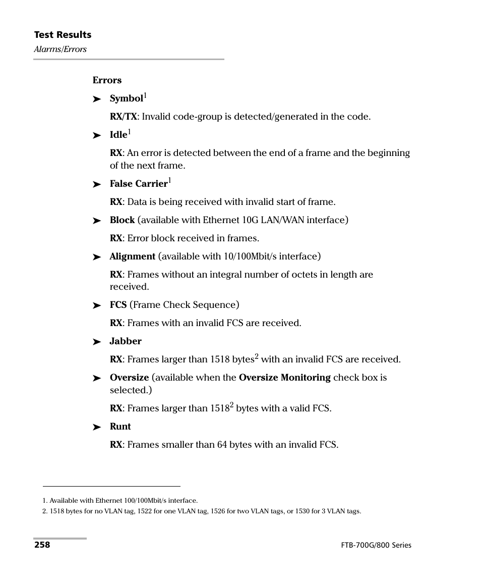 EXFO FTB-800 Series for FTB-1 User Manual | Page 268 / 621