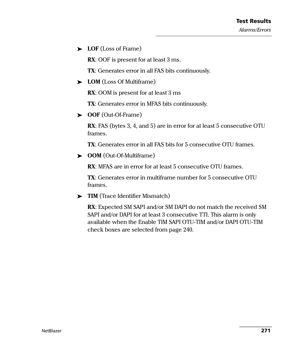 EXFO FTB-800 Series for FTB-1 User Manual | Page 281 / 621