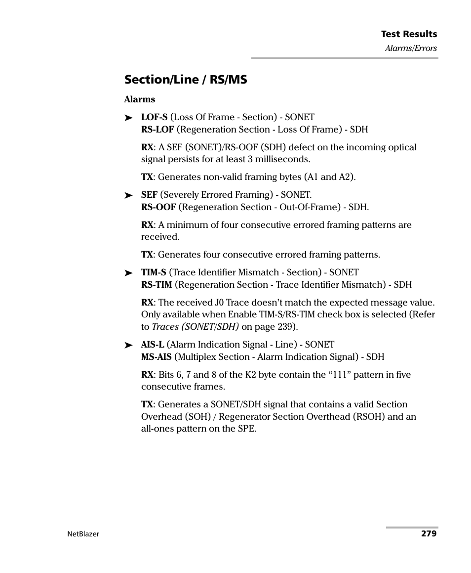 EXFO FTB-800 Series for FTB-1 User Manual | Page 289 / 621
