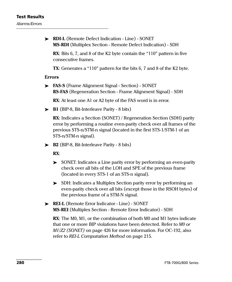 EXFO FTB-800 Series for FTB-1 User Manual | Page 290 / 621