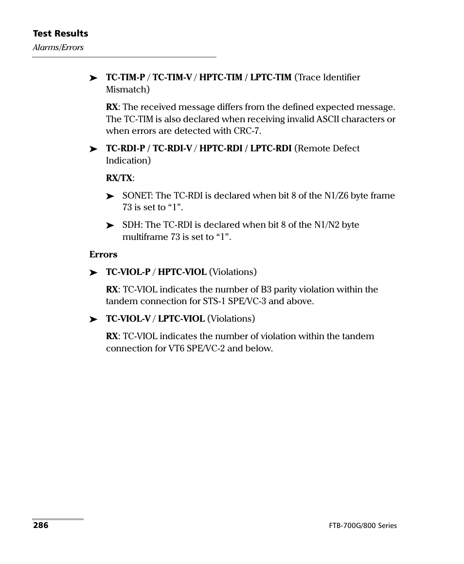 EXFO FTB-800 Series for FTB-1 User Manual | Page 296 / 621